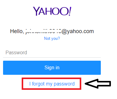 click on I forgot my password