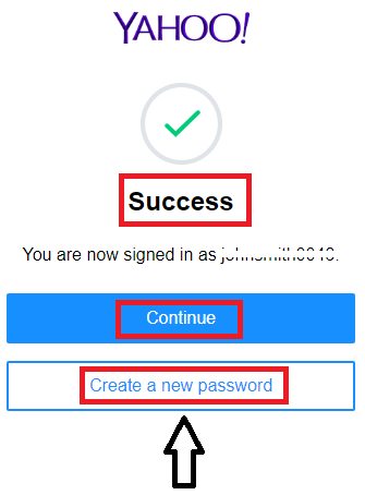 Click on the Create a new password