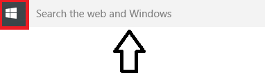 Go to search bar on your Windows 10 computer