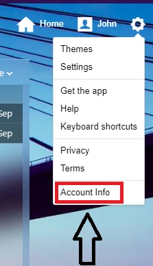 Select Account info