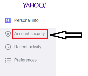 Press the Account Security