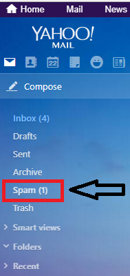 Go to spam folder