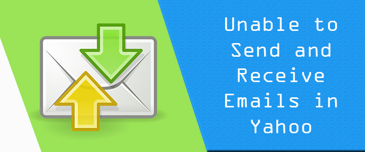 unable send receive emails in yahoo