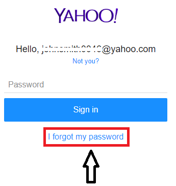 click on I forgot my password
